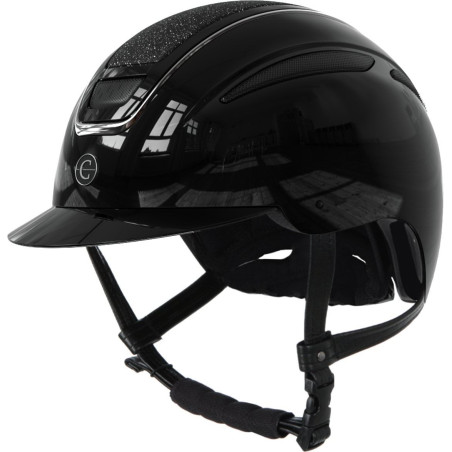 Kask jeździecki Covalliero Elite czarny lakierowany