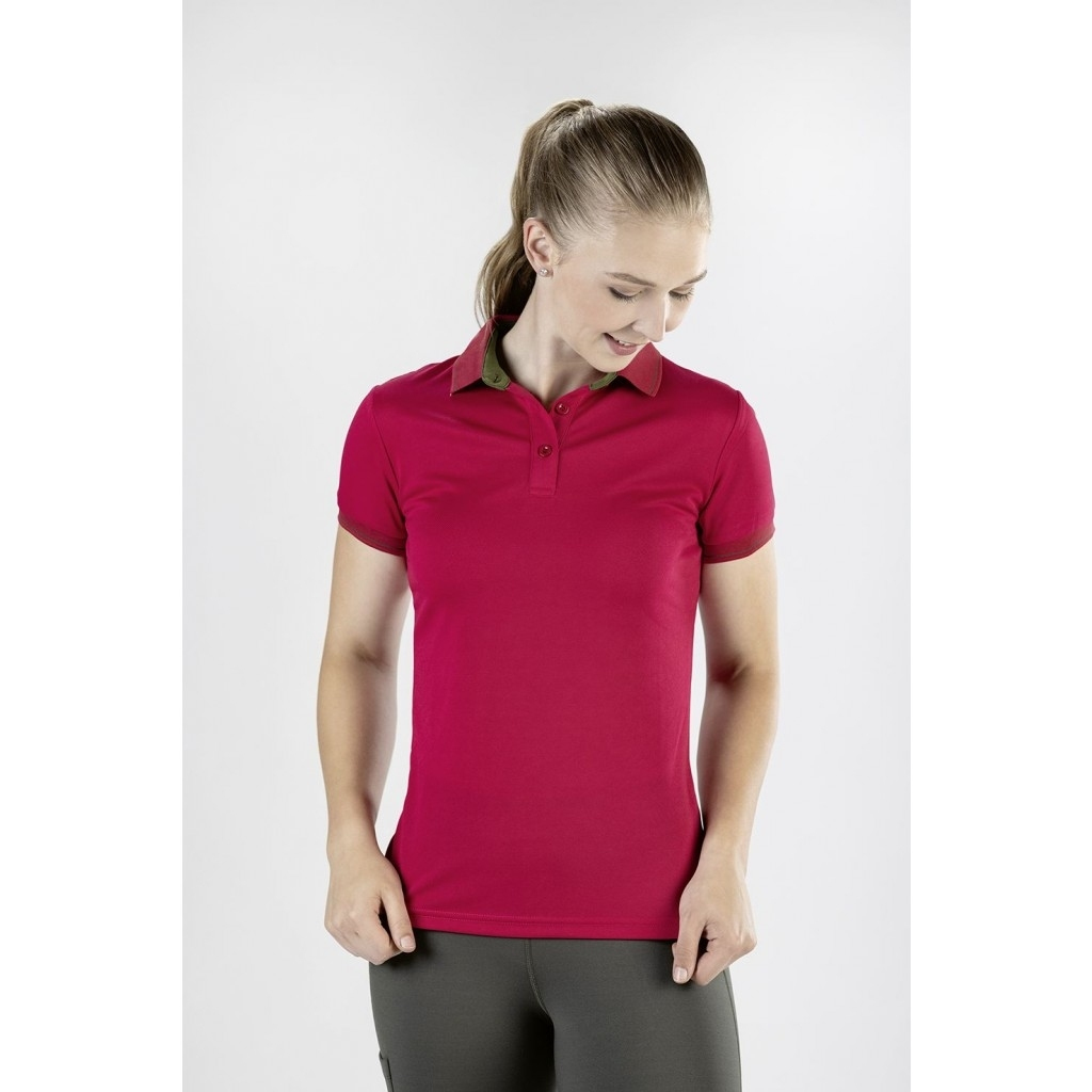 Koszulka polo HKM Classico czerwona 34