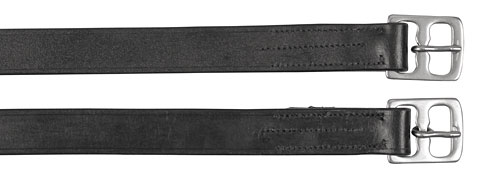 Puśliska skórzane Covalliero czarne 145cm