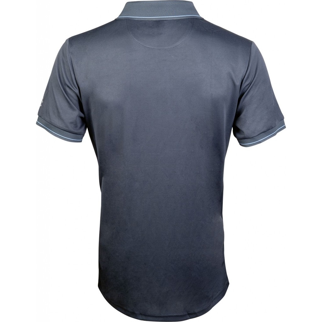 Koszulka męska polo HKM Classico szara XL