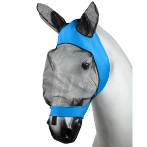 Moskitiera Horze Soft Stretch niebieska Pony