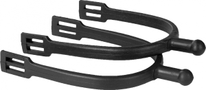 Ostrogi plastikowe czarne 15 mm