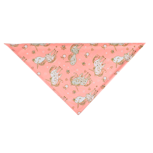 Chusta trójkątna morelowa w jednorożce