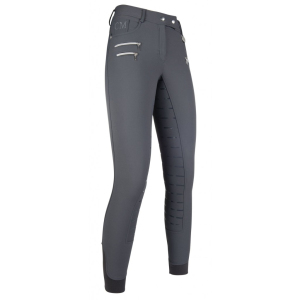 Bryczesy HKM Piemont szare 38