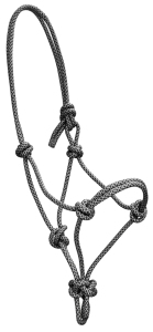 Kantar sznurkowy Siena czarno-srebrny Cob